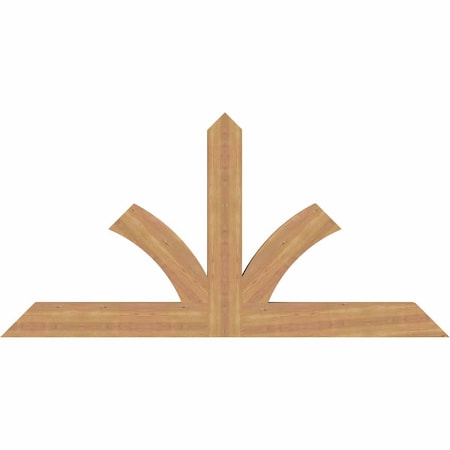 Ekena Millwork Richland Timber Gable Bracket, Western Red Cedar, 72"W x 36"H x 3 1/2"D x 5 1/2"F, 12/12 Pitch GBW072X36X0406RIC00SWR